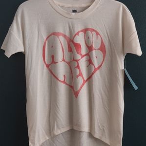 Girls Old Navy "all you need" tshirt
